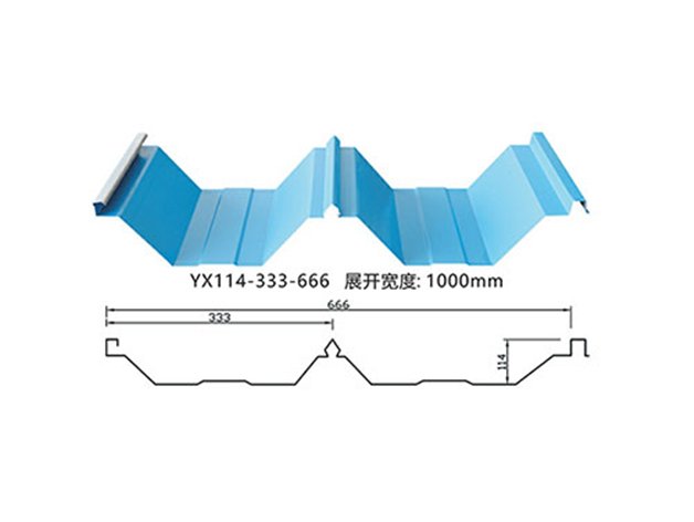 Roofing sheet YX114-333-666