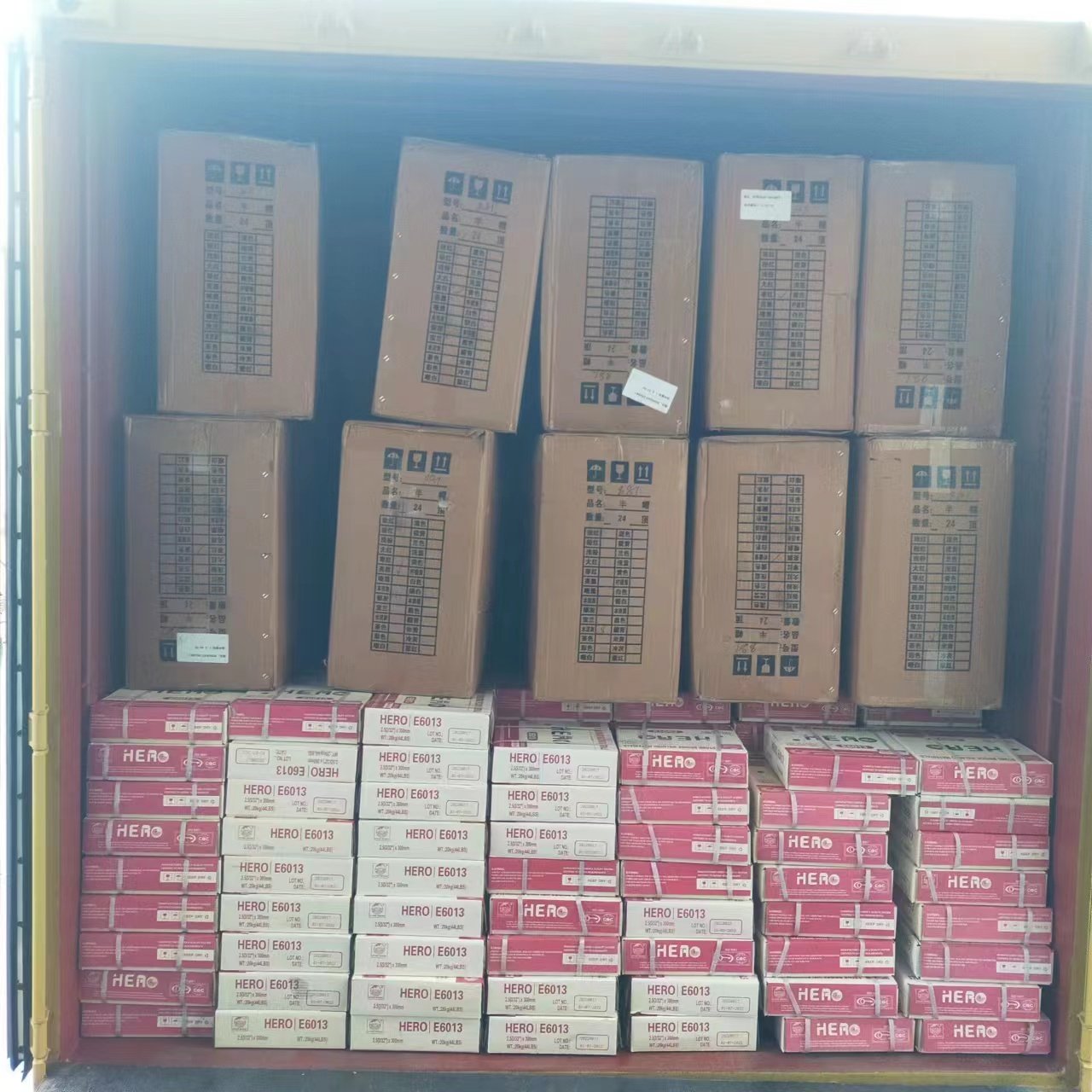 mix loading of welding electrode