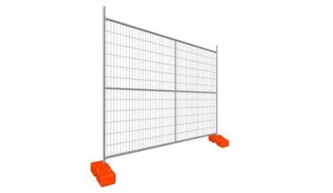 Temporary fence with anti rust features.