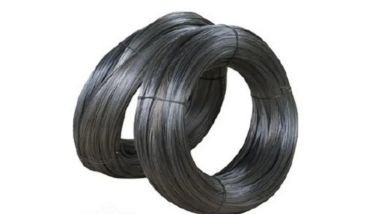 Black annealed wire i two bundles.