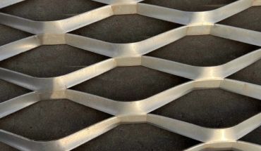 Gold color expanded mesh product.