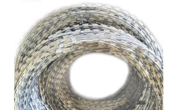 Concertina wire thick roll.