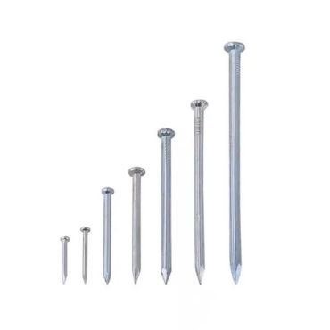 Concrete nails in different sizes.