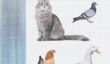 Dipped galvanized welded wire mesh with animals for photo reference.