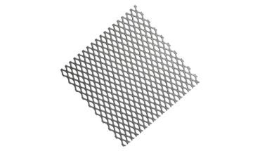 Galvanized iron expanded metal mesh sheet sample.