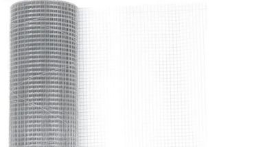 Galvanized steel matting welded wire mesh roll in thin made.