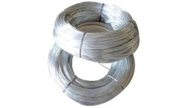 Galvanized steel wire GI roll product.