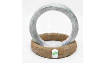 Galvanized wire steel tie wire in rill with cover.
