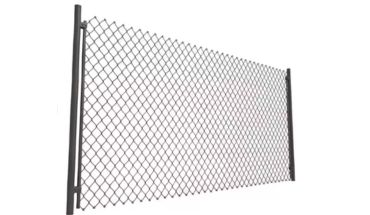 Wire fence for land boundary.