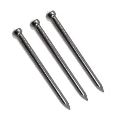 Headless nails in three pieces sample.
