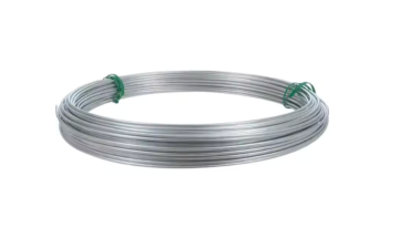 Hot dipped galvanized wire steel binding wire with green tie.
