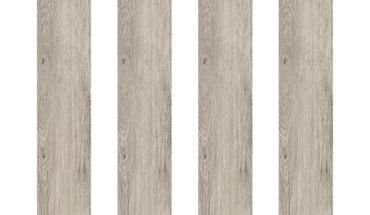 Laminated self adhesive PVC wood plastic floor tile design.