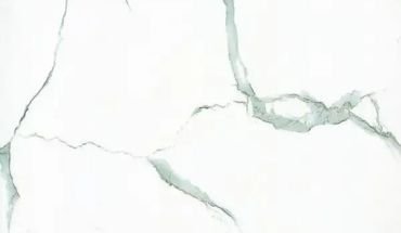 Marble white glossy tile sample.