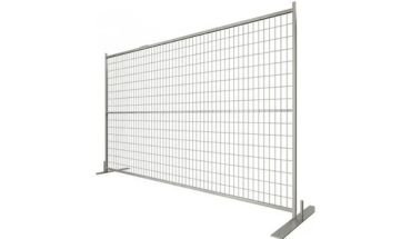 OEM powder coated temporary fence in gray color.