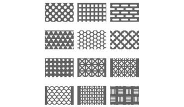 Perforated mesh galvanized durable in different design.