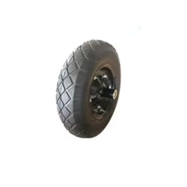 Black strong pneumatic wheel.