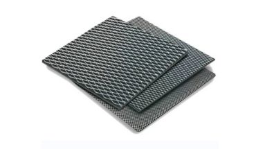 Retractable removable high quality expanded metal sheet in black color.