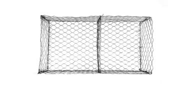 Stainless steel gabion box rockfall netting product sample.