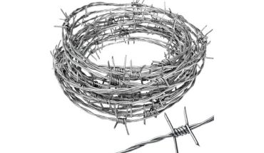 Easy assembled barbed wire for fencing.