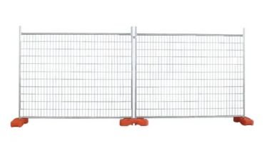 Temporary fence use for construction.