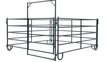Customized tubular ranch farm fence.