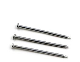 Three pieces common nails sample.