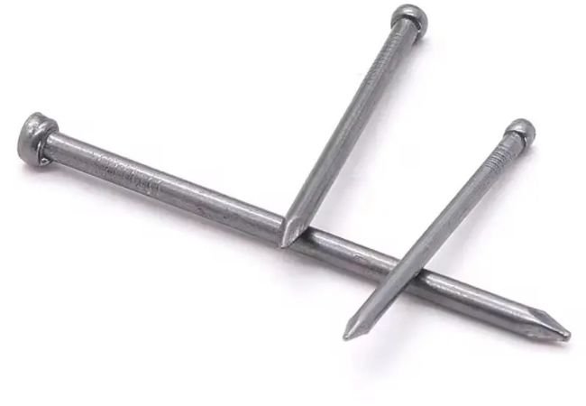 Headless nails in two different sizes.