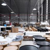 Coffee Tables in production area.