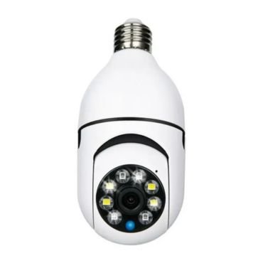 Color wifi light bulb with camera feature.