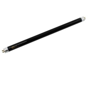 Fly catcher fluorescent tube in black glass.