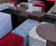 Furniture in different designs in a decoration material factory.