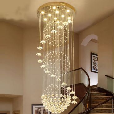Hanging pendant indoor lighting for hotels and houses.