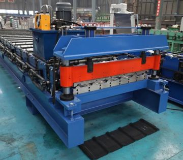Metal Sheet Machinery in blue color.