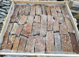 Natural stone earth tone container.