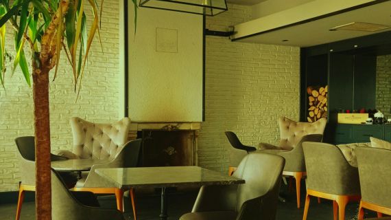 Restaurant with PU wall panel board.