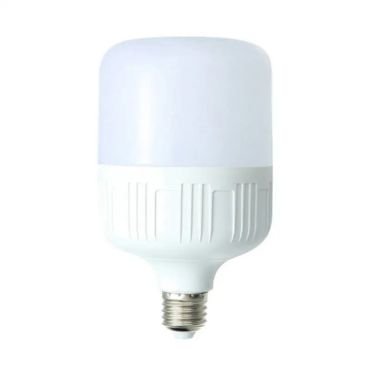 Spiral eye LED light bulb in white color.