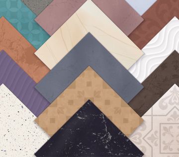 Tiles selection for home improvement.