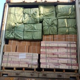 Truck Loading of Building Materials.