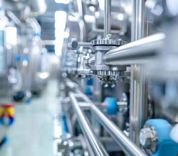Valve for machinery in the factory.