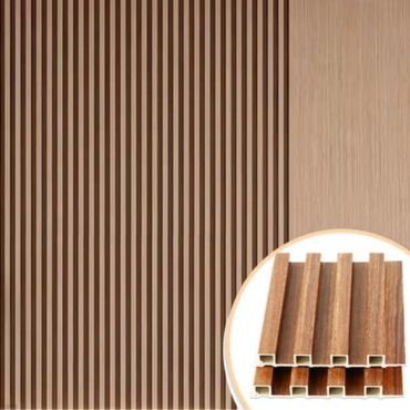 WPC Decorative Panel in brown color.