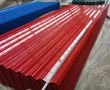 Roofing sheets in red and blue from building materials supplier in China.