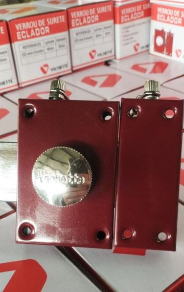MICC rim lock in red color.