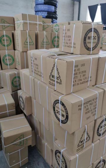 Packaged MICC lock.