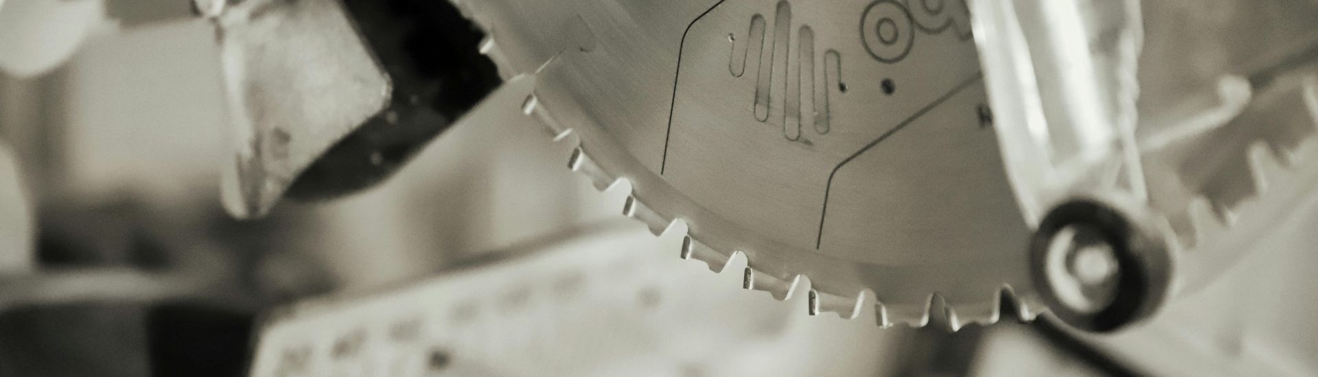 Saw Blade Banner.